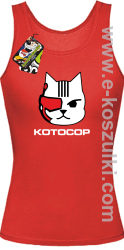 KotoCop - top damski czerwony