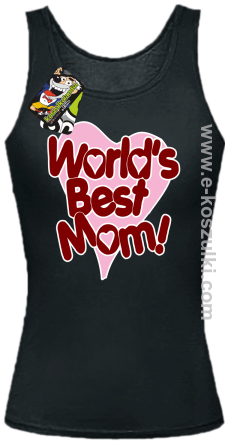 Worlds Best Mom - top damski czarny