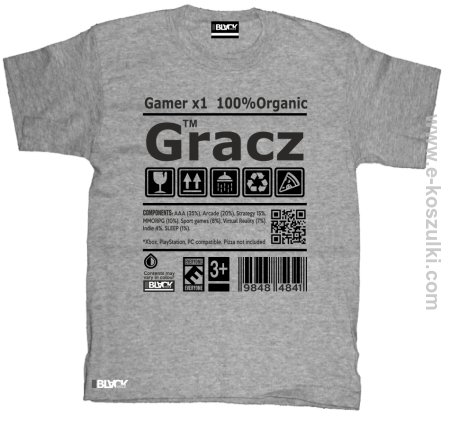 Gracz GAMER - koszulka dziecięca 