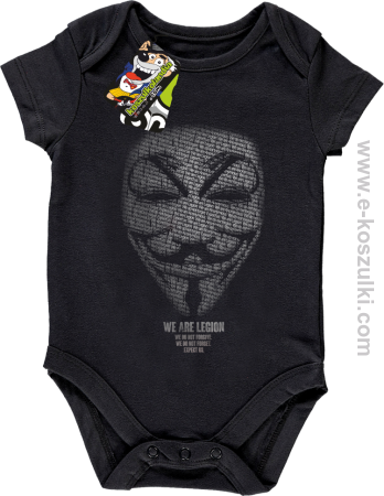 We are Anonymous We are Legion We do not forgive, we do not forget Expect us - body dziecięce 