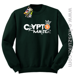 CryptoMaster CROWN - bluza męska bez kaptura butelkowa