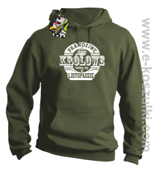 PRAWDZIWE królowe rodzą się w listopadzie - bluza z kapturem khaki