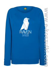 RAVEN Coin CryptoMiner - bluza damska bez kaptura niebieska
