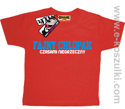 Fajny chłopak koszulka dziecięca - czerwony