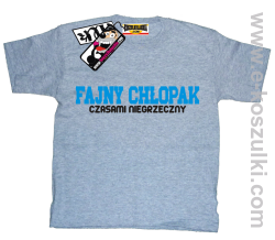 Fajny chłopak koszulka dziecięca - melanż