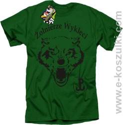 Żołnierze wyklęci WOLF - koszulka męska zielona