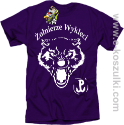 Żołnierze wyklęci WOLF - koszulka męska fioletowa
