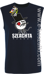 Szlachta rządzi - bezrękawnik męski granatowy