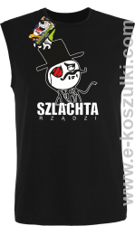 Szlachta rządzi - bezrękawnik męski czarny