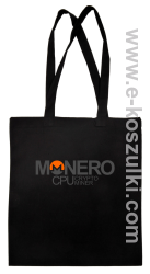 MONERO CPU CryptoMiner - torba eko z nadrukiem czarna
