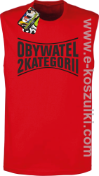 Obywatel Drugiej Kategorii - bezrękawnik męski  czerwony