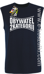 Obywatel Drugiej Kategorii - bezrękawnik męski granatowy