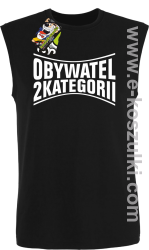 Obywatel Drugiej Kategorii - bezrękawnik męski czarny