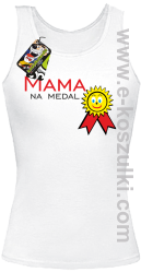 Mama na medal - top damski biały