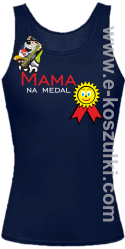 Mama na medal - top damski granatowy