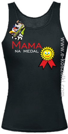 Mama na medal - top damski czarny