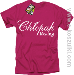 Chłopak idealny - koszulka męska fuchsia