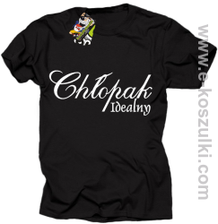 Chłopak idealny - koszulka męska czarny
