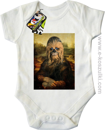 Mona Lisa Chewbacca CZUBAKA - body dziecięce biała