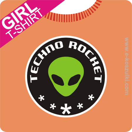 Techno Rocket - koszulka damska