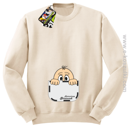 Kieszonka z dzidziusiem - bluza bez kaptura