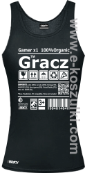 Gracz GAMER - top damski czarny
