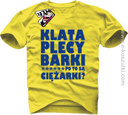 Klata, plecy, barki - koszulka męska