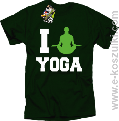 I love YOGA - koszulka z nadrukiem butelkowy