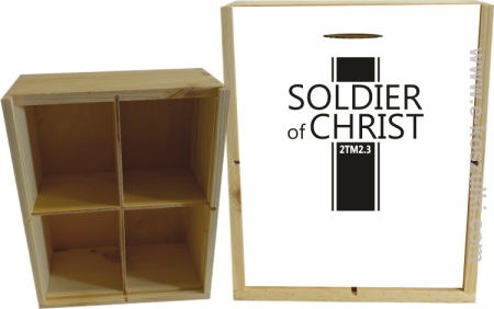Soldier of Christ - Żołnierz Chrystusa - skrzynka ozdobna 