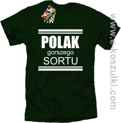 POLAK gorszego sortu - koszulka męska butelkowa