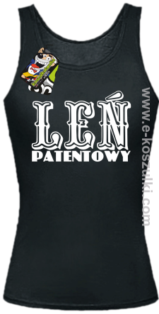 Leń patentowy - top damski czarny