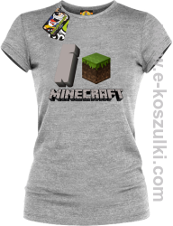 I love Minecraft - koszulka damska melanż