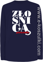 Złośnica pierońska - longsleeve dziecięcy granatowy