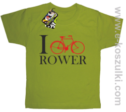 I love rower - koszulka dziecięca kiwi