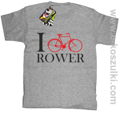 I love rower - koszulka dziecięca melanż