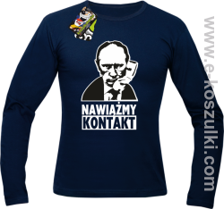 Nawiążmy kontakt Putin - longsleeve granatowy
