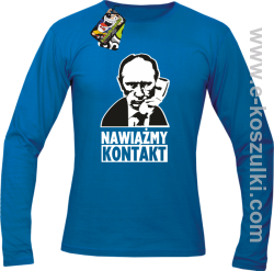 Nawiążmy kontakt Putin - longsleeve niebieski
