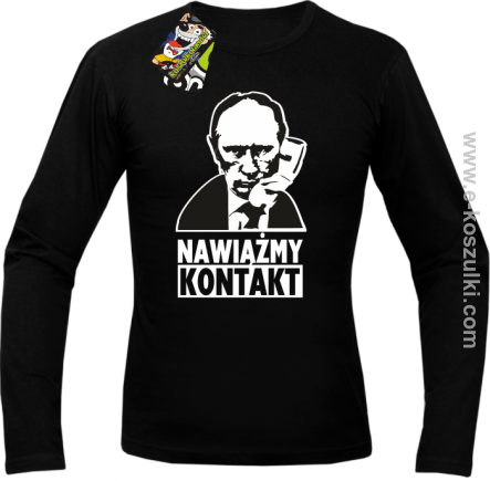 Nawiążmy kontakt Putin - longsleeve czarny