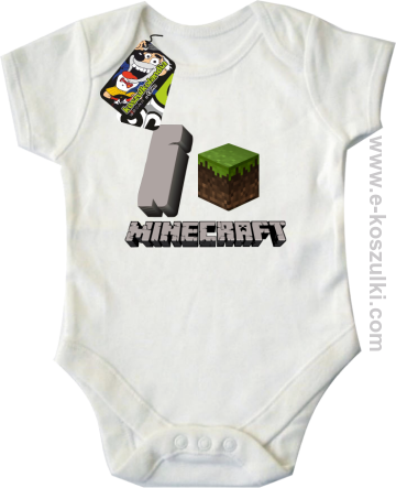 I love Minecraft - body dziecięce białe
