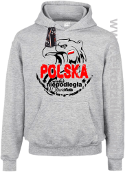 POLSKA WIELKA NIEPODLEGŁA - bluza z kapturem dziecięca melanż 