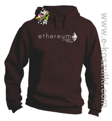 Ethereum CryptoMiner Symbol - bluza męska z kapturem brązowa