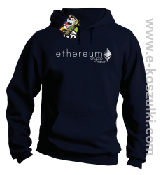 Ethereum CryptoMiner Symbol - bluza męska z kapturem granatowa
