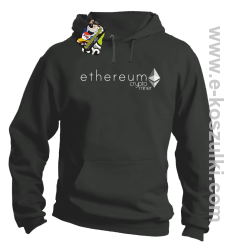 Ethereum CryptoMiner Symbol - bluza męska z kapturem szara