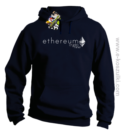 Ethereum CryptoMiner Symbol - bluza męska z kapturem 
