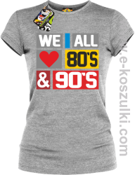 We All love 80s & 90s - koszulka damska melanżowa