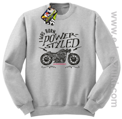 Motor I was born power styled - bluza bez kaptura STANDARD melanż 