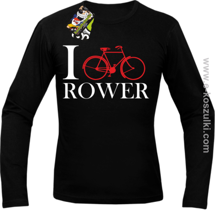 I love rower - longsleeve męski czarny