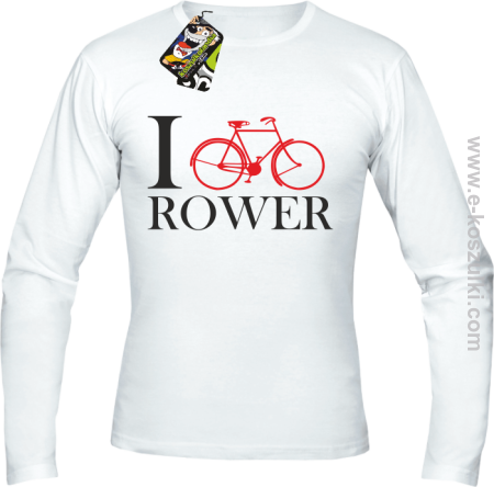 I love rower - longsleeve męski