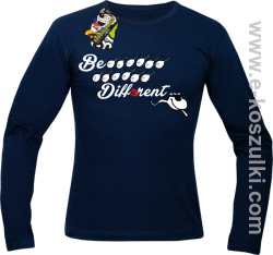 Be different - longsleeve męski granatowy