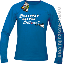 Be different - longsleeve męski niebieski